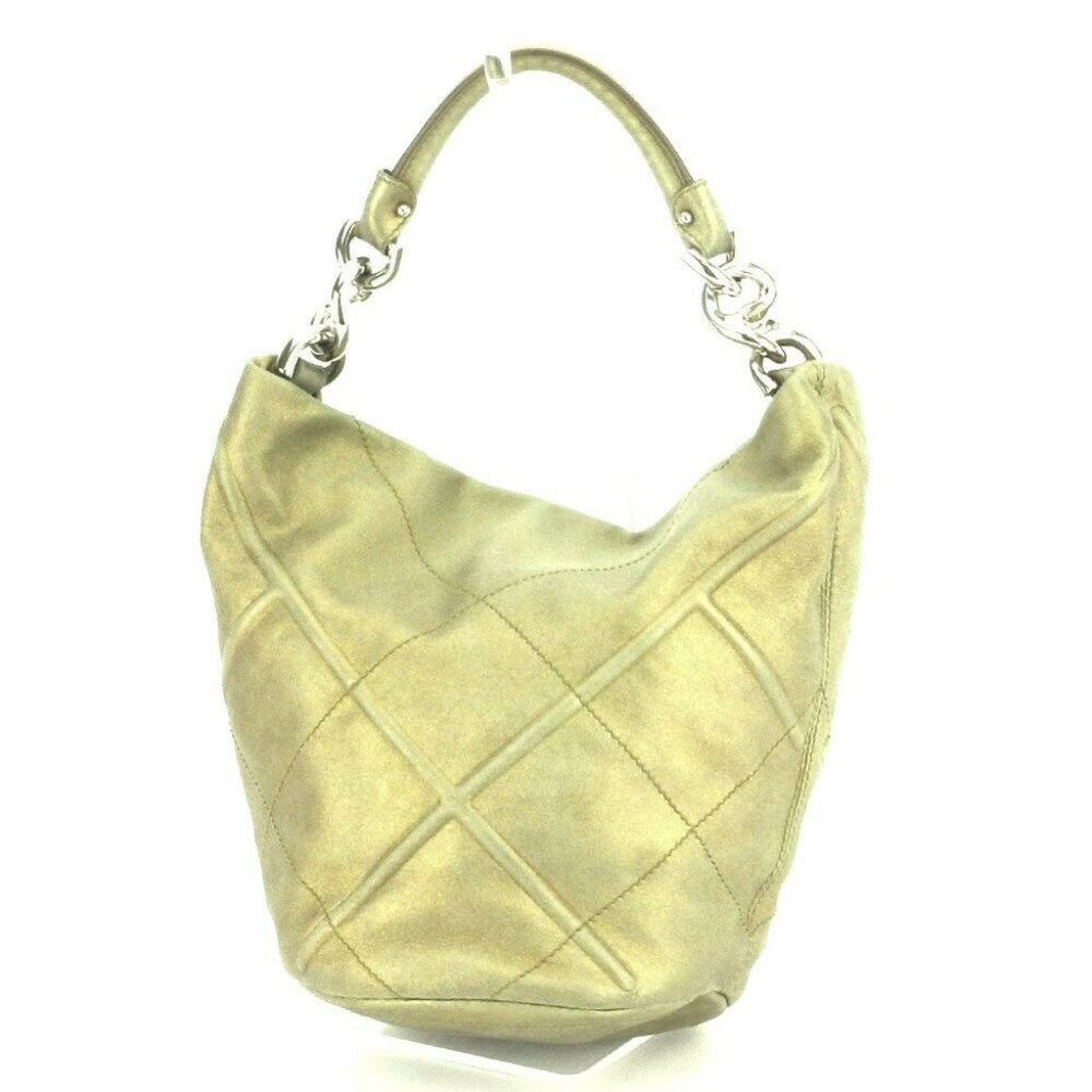 AUTH Salvatore Ferragamo handbags stitched leather